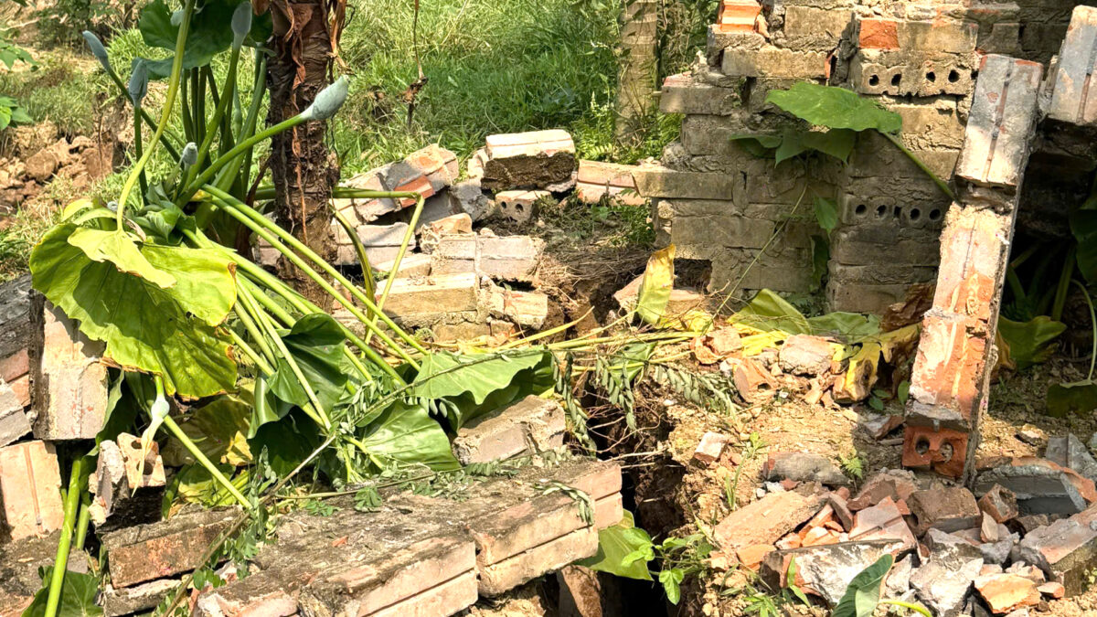 Phú Thọ: Sạt lở bờ sông Hồng tại xã Liên Minh đe dọa đất ở của người dân