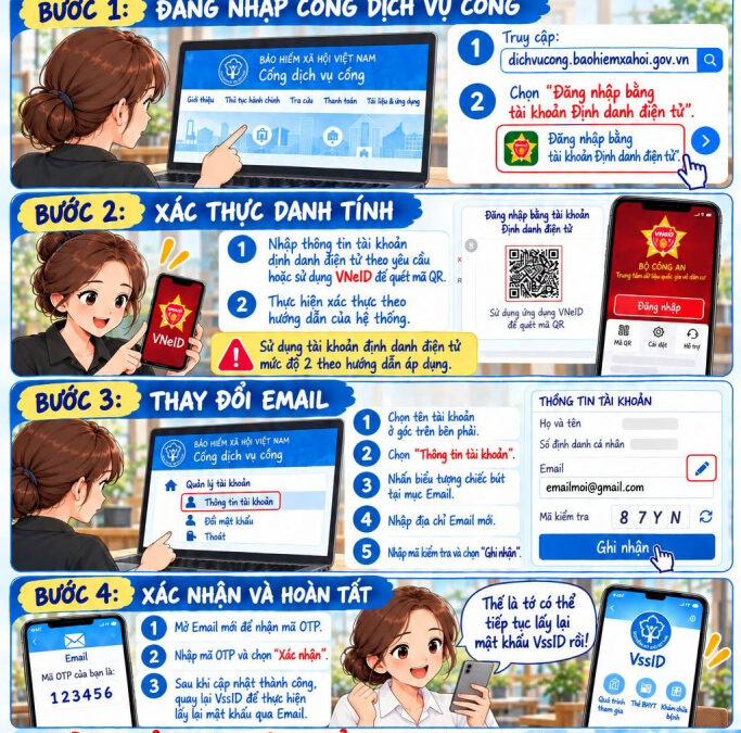 Đắk Lắk: hướng dẫn lấy lại mật khẩu VssID khi mất email cũ