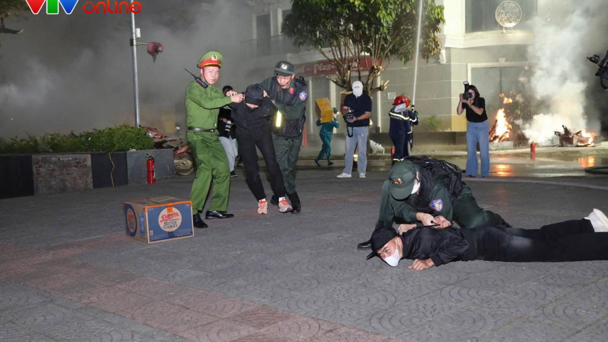 Sơn La huy động hơn 600 người, 200 phương tiện diễn tập chữa cháy lớn tại khu đô thị Vincom