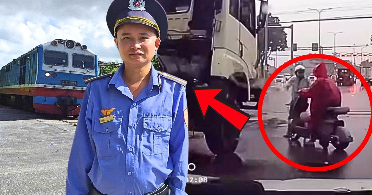 Nhân viên gác chắn đường sắt ở Đà Nẵng lao ra cứu nữ sinh lớp 8 trước đầu xe container