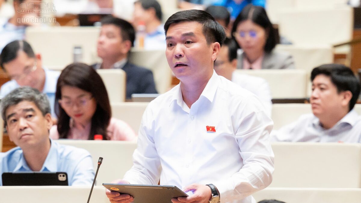 Quốc hội: Bộ trưởng Trịnh Việt Hùng bàn vốn chống ngập sông Cầu ở Thái Nguyên