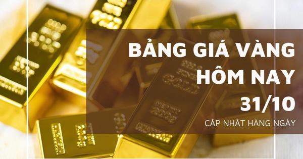 Giá vàng 31/10: vàng miếng SJC về 139 triệu đồng/lượng, vàng nhẫn mất 2,5 triệu đồng