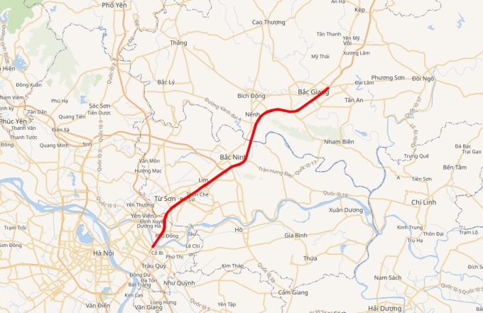 提议将河内至北江高速公路扩建为8车道